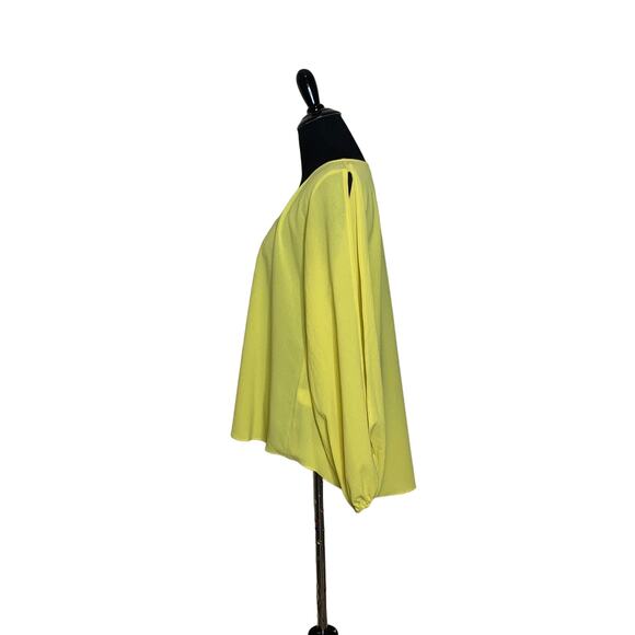 Lovers + Friends lime yellow long sleeves v neck tunic top size M - Picture 12 of 12